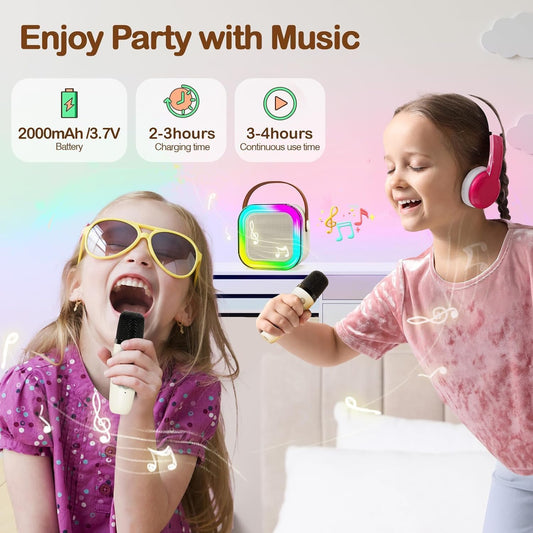 Karaoke machine with 2 wireless microphone